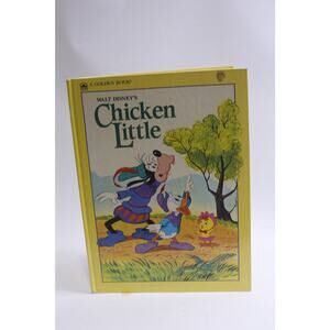 Walt Disney, Chicken Little, Picture Book, A Golden Book, Donald Duck, Goofy,